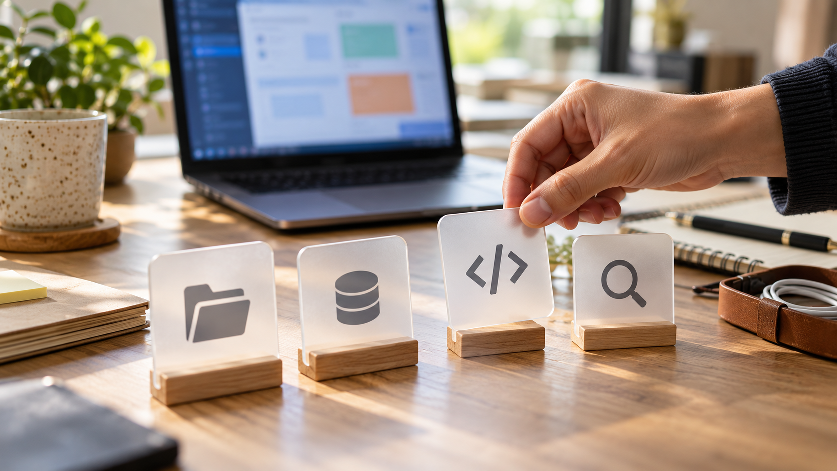 必要なツールだけを選ぶAIコーディングの作業イメージ